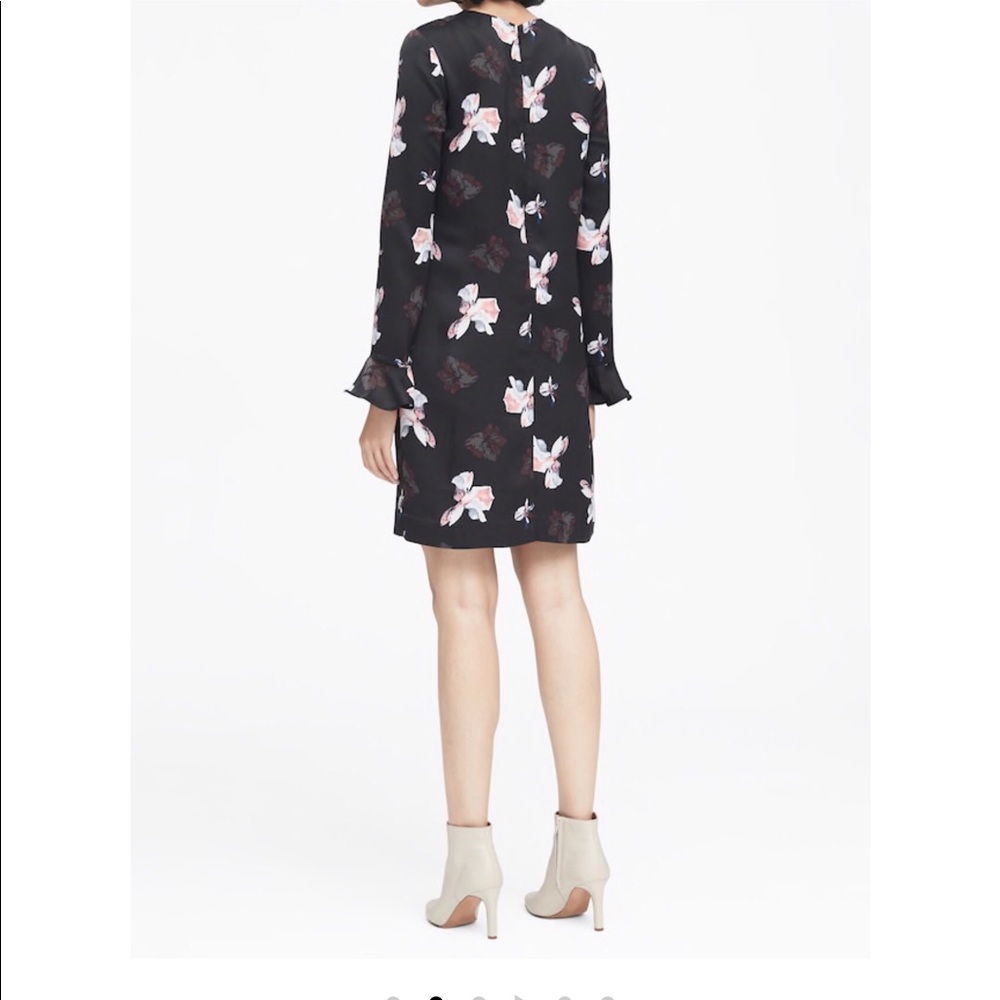 Floral Ruffle-Cuff Dress - Picture 2 of 5